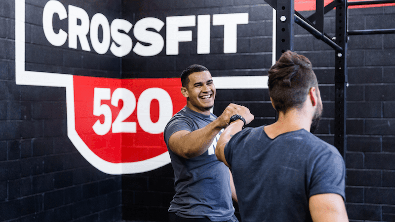 CrossFit fist bump