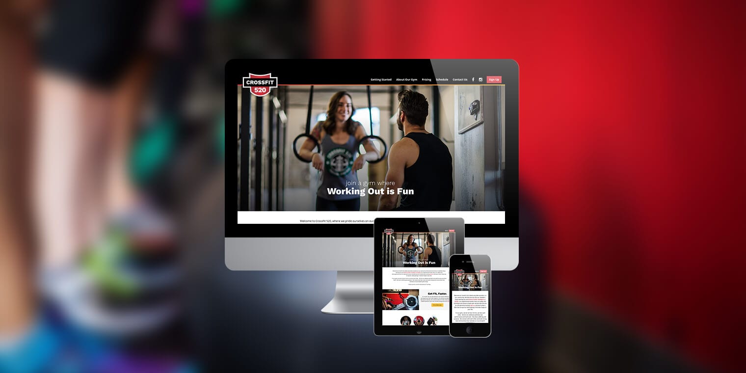 CrossFit 520 responsive website screenshot